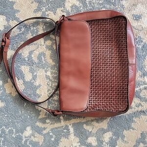 𝅺vintage Leather Crossbody Bag